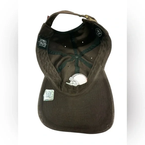 ‘47 NFL Cleveland Browns Clean Up Dad Hat Adjustable Strapback Hat - Picture 2 of 7